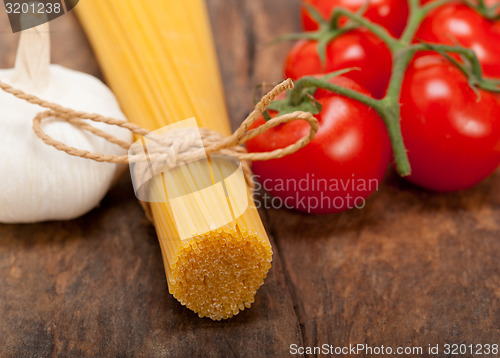 Image of Italian basic pasta ingredients