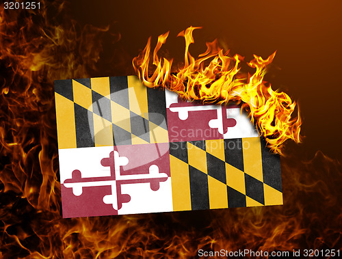 Image of Flag burning - Maryland