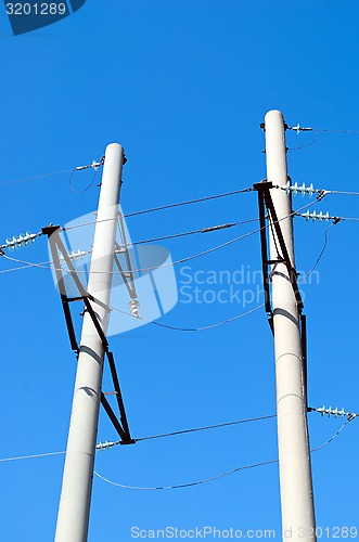 Image of poles concrete electrical