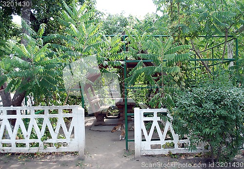 Image of bench and table for recreation