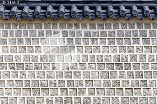 Image of Chinese-style brick wall