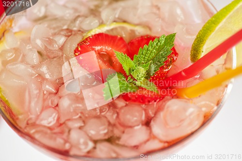 Image of Strawberry mohito cocktail