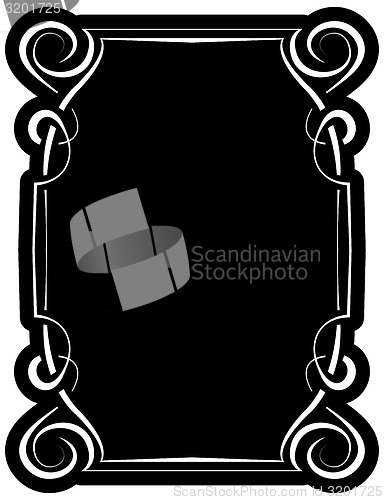 Image of Vector black frame with elegant border