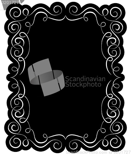 Image of Vector black frame with elegant border