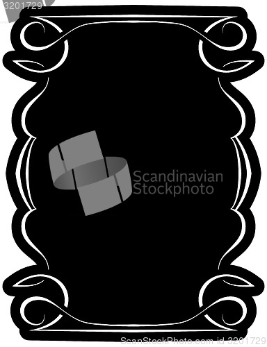 Image of Vector black frame with elegant border