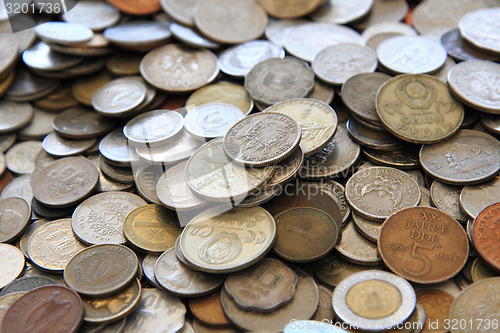 Image of old european coins 