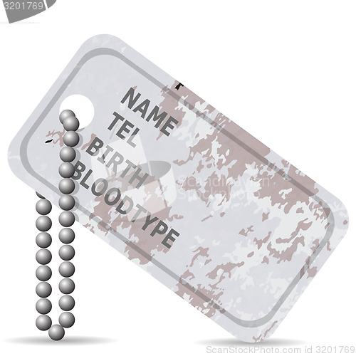 Image of Military Dog Tag.