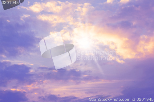 Image of Sky Sun  Background