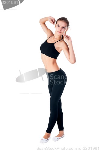 Image of portrait of attractive fitness girl