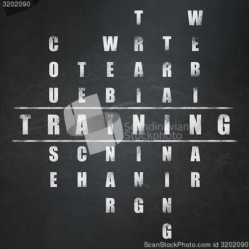 Image of Education concept: word Training in solving Crossword Puzzle
