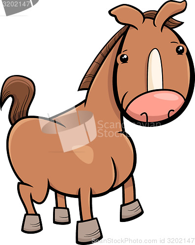 Image of little horse or foal cartoon