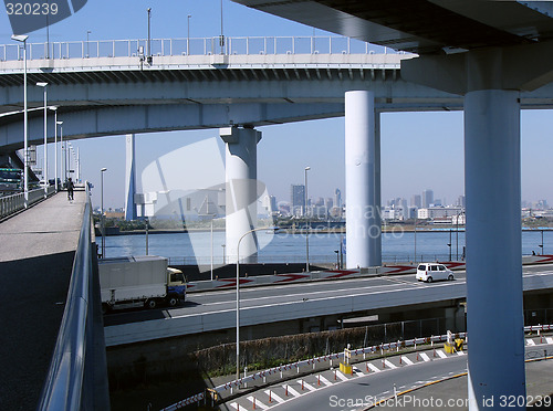 Image of futuristic highway support