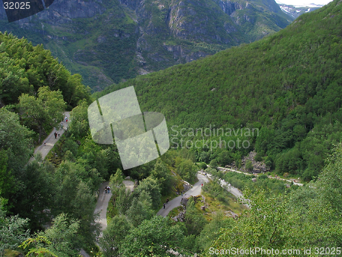 Image of Road to Briksdal glacier