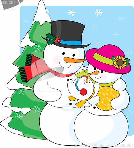 Image of Snowman Family