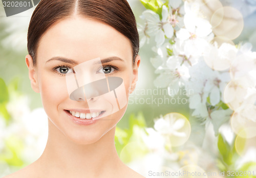 Image of beautiful young woman face