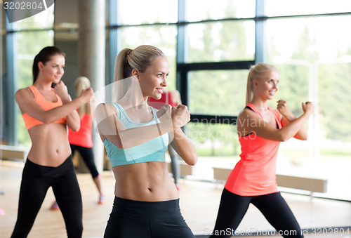 Image of group of women working out in gym