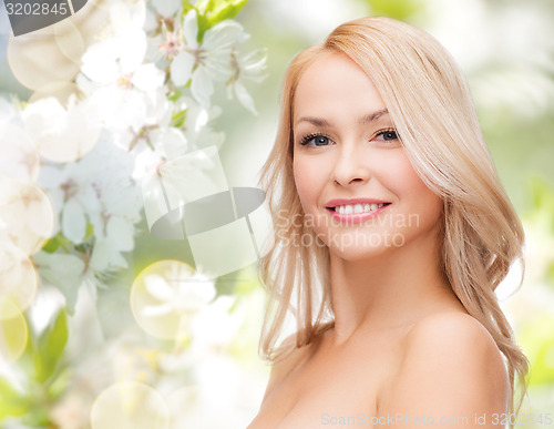 Image of beautiful young woman face