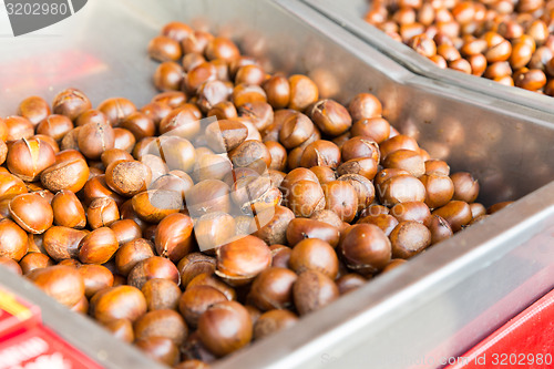 Image of chestnuts at asian street market