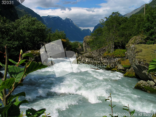 Image of Stream to the lake.