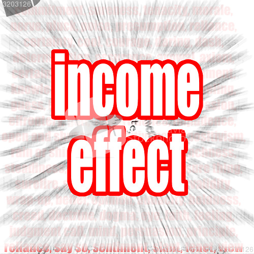 Image of Income effect word