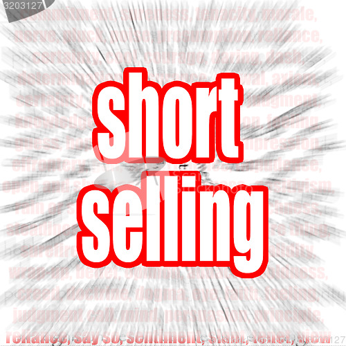 Image of Short selling word