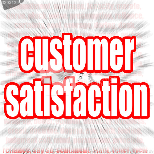 Image of Customer satisfaction word