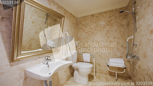 Image of Fragment of a luxury bathroom