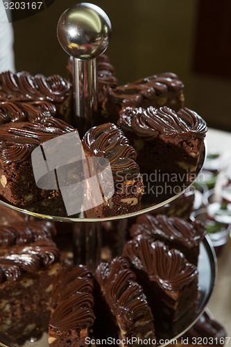 Image of Delicious dark chocolate cake