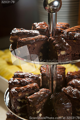 Image of Delicious dark chocolate cake