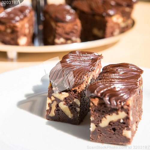 Image of Delicious dark chocolate cake
