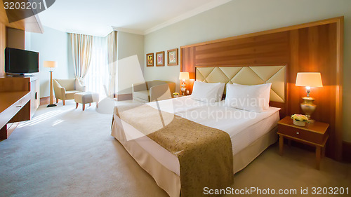 Image of Interior design. Big modern Bedroom