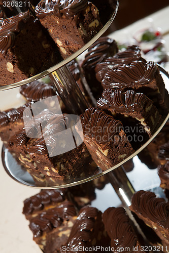 Image of Delicious dark chocolate cake