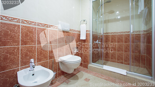 Image of Modern bathroom interior