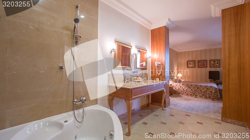 Image of luxury bathroom interior