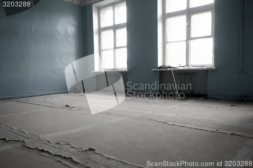 Image of abandoned school class room