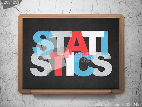 Image of Finance concept: Statistics on School Board background
