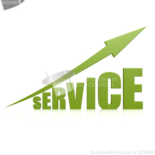 Image of Service green arrow