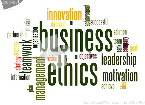 Image of Business ethics word cloud