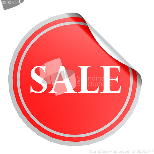 Image of Sale red circle label