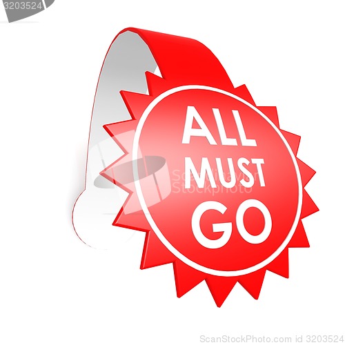 Image of All must go star label