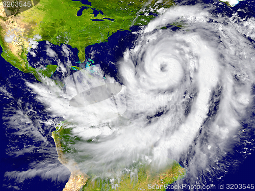 Image of Hurricane over the Atlantic