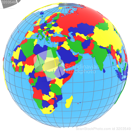 Image of Eastern Hemisphere on Earth