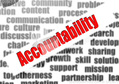 Image of Accountability word cloud