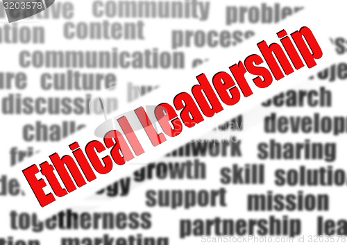 Image of Ethical leadership word cloud