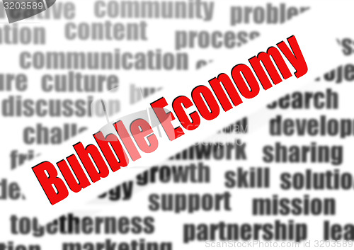 Image of Bubble economy word cloud