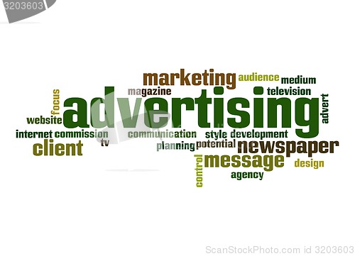 Image of Advertising word cloud