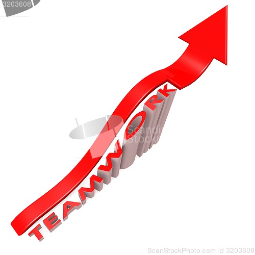 Image of Teamwork arrow