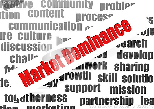 Image of Market dominance word cloud