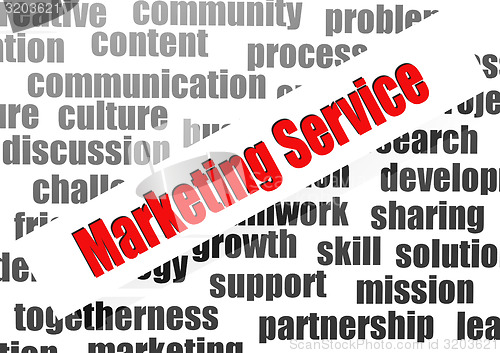 Image of Marketing service word cloud