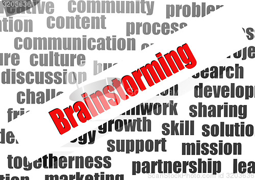 Image of Brainstorming word cloud